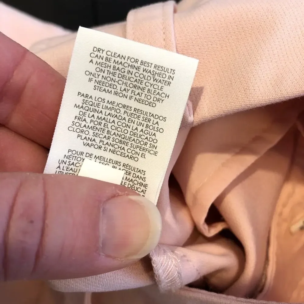 Cabi Grace light pink trouser ankle pants size 8 #5678